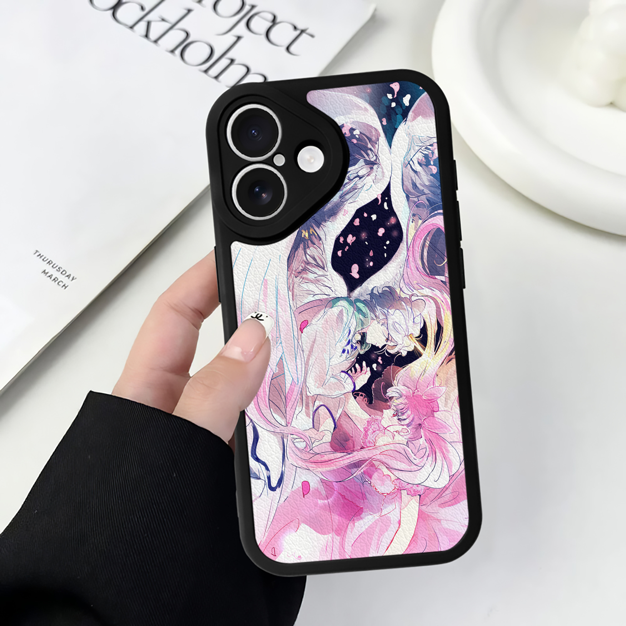 （画像用） 美少女戦士セーラームーン Sailor Moon 【iPhone 16シリーズ対応】シリコンスマホケース（レザー調） 材質：シリコン
